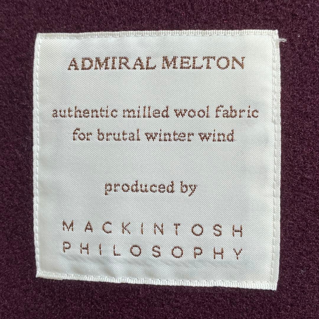 希少色♡マッキントッシュフィロソフィー アドミラルウール 比翼ステンカラーコート