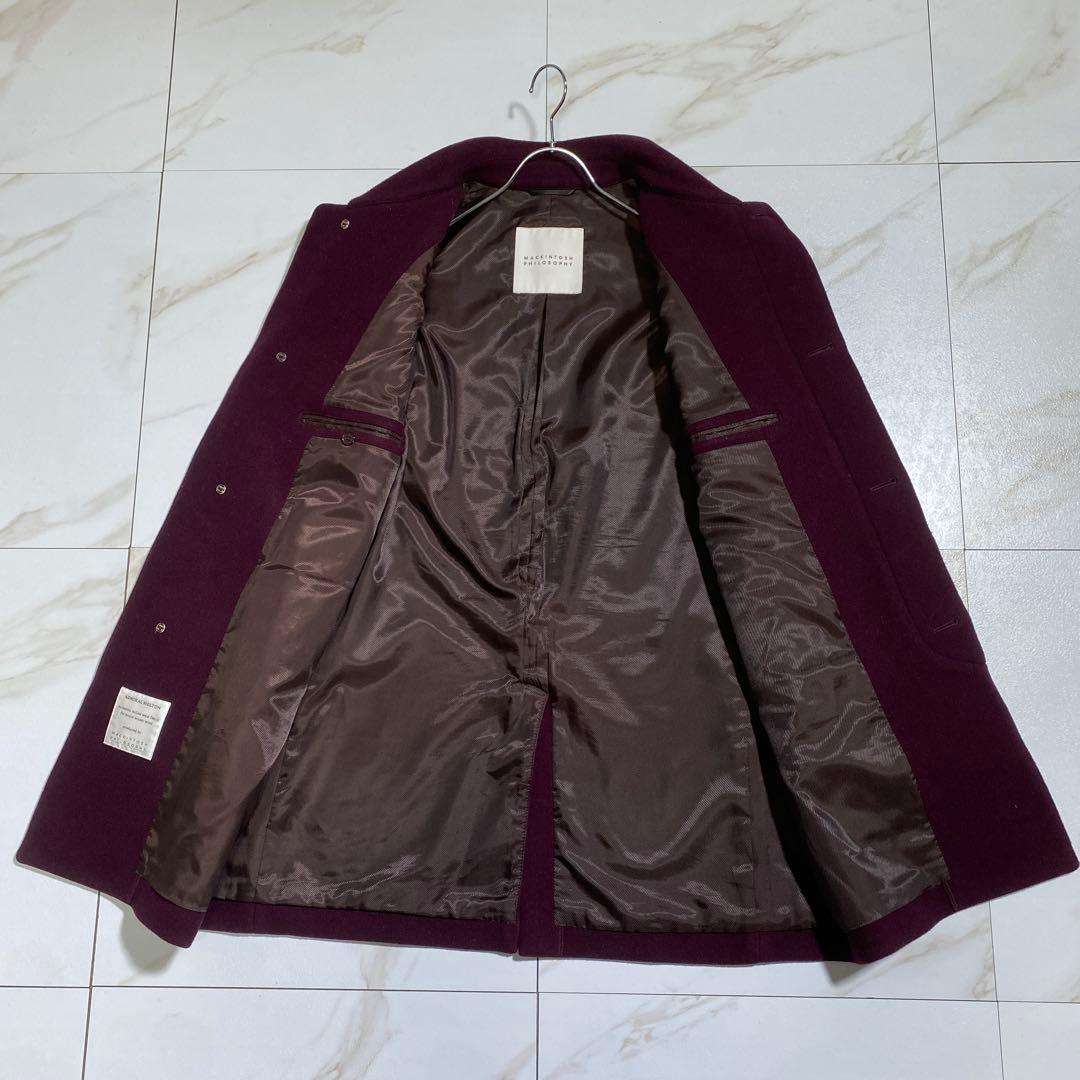 希少色♡マッキントッシュフィロソフィー アドミラルウール 比翼ステンカラーコート