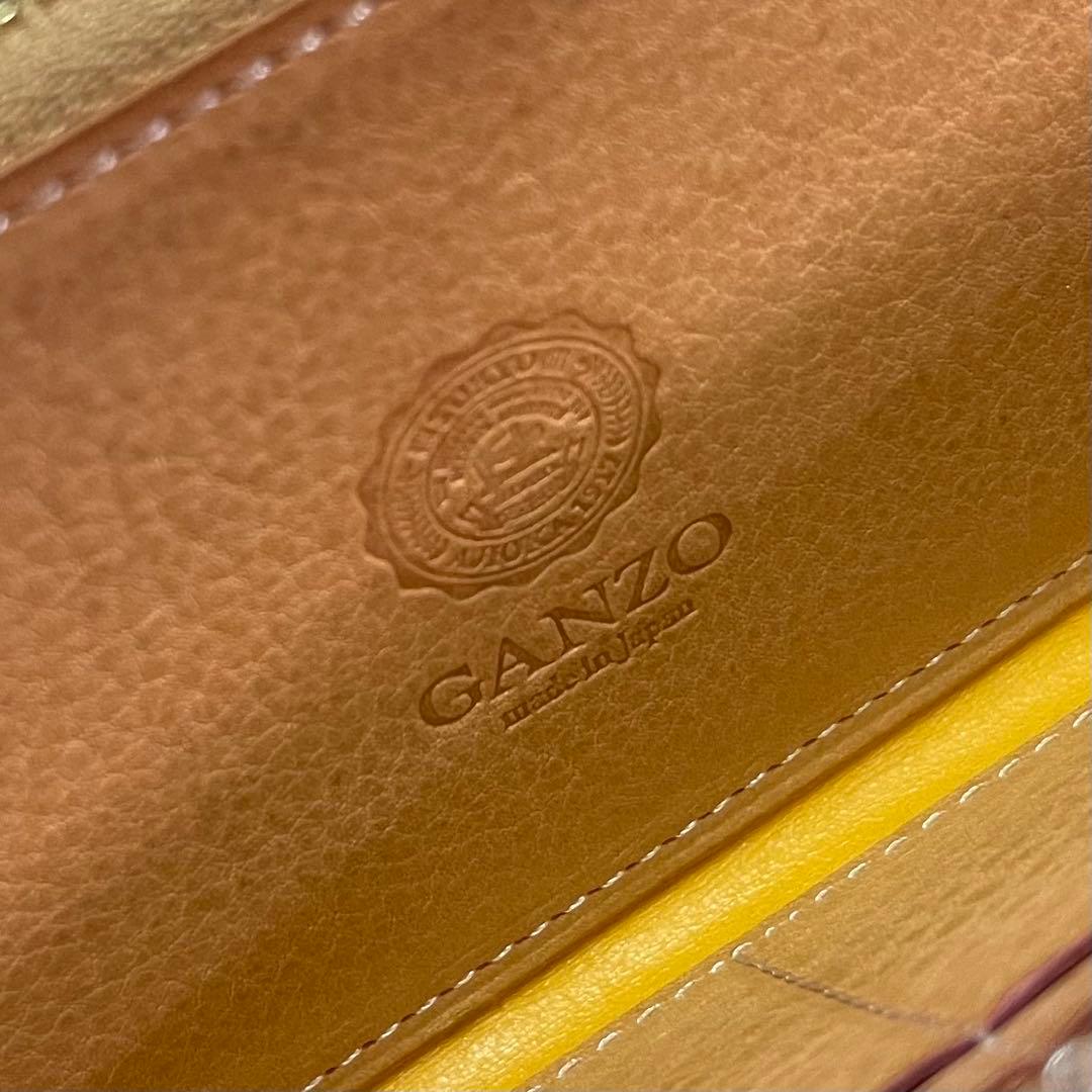 GANZO LIZARD 6 ラウンドファスナー 長財布 ブラック