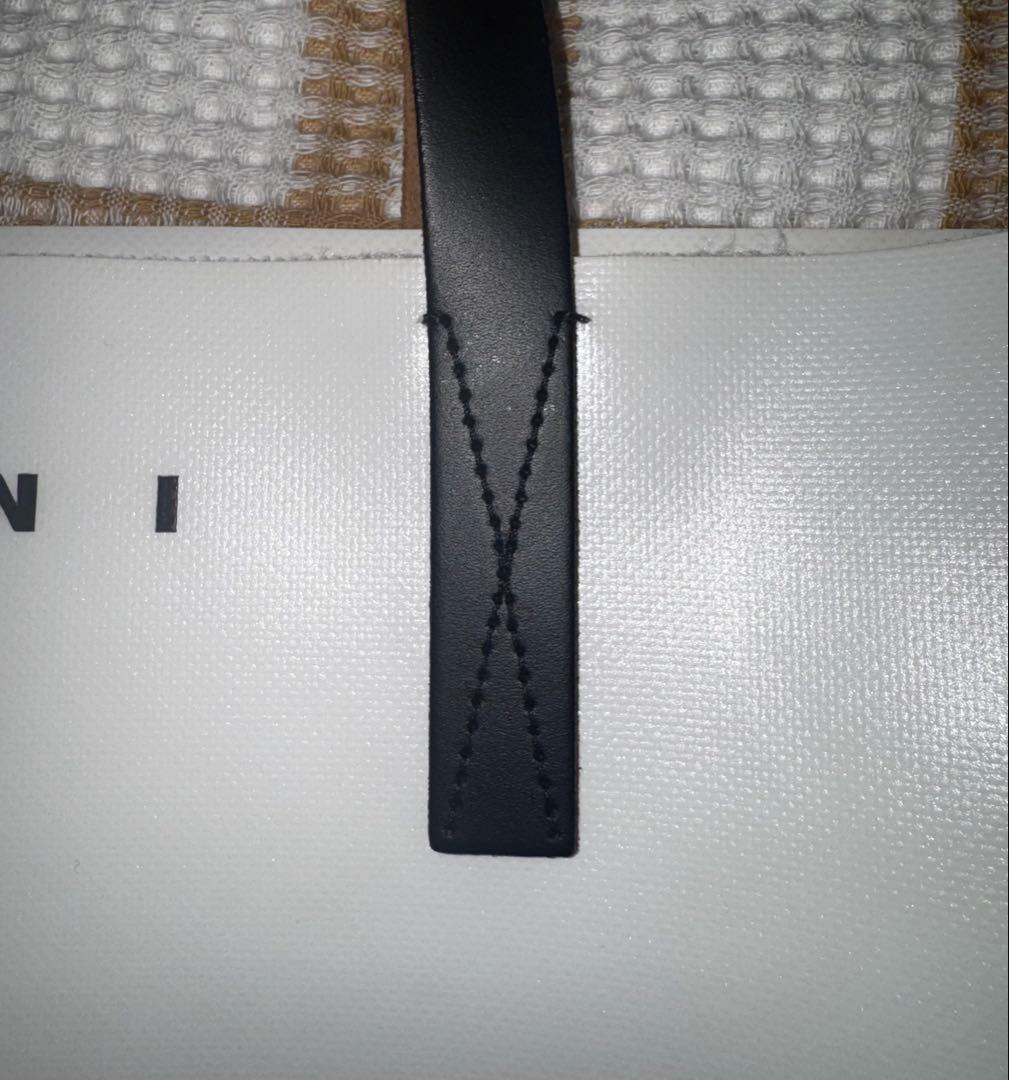 MARNI トライベッカ　バイカラー　トートバッグ