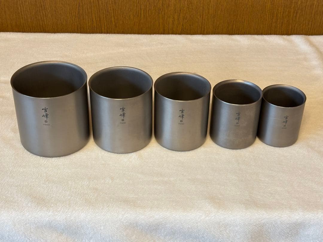 スノーピーク　雪峰スタッキングマグＨ　5個セット　廃盤　希少！