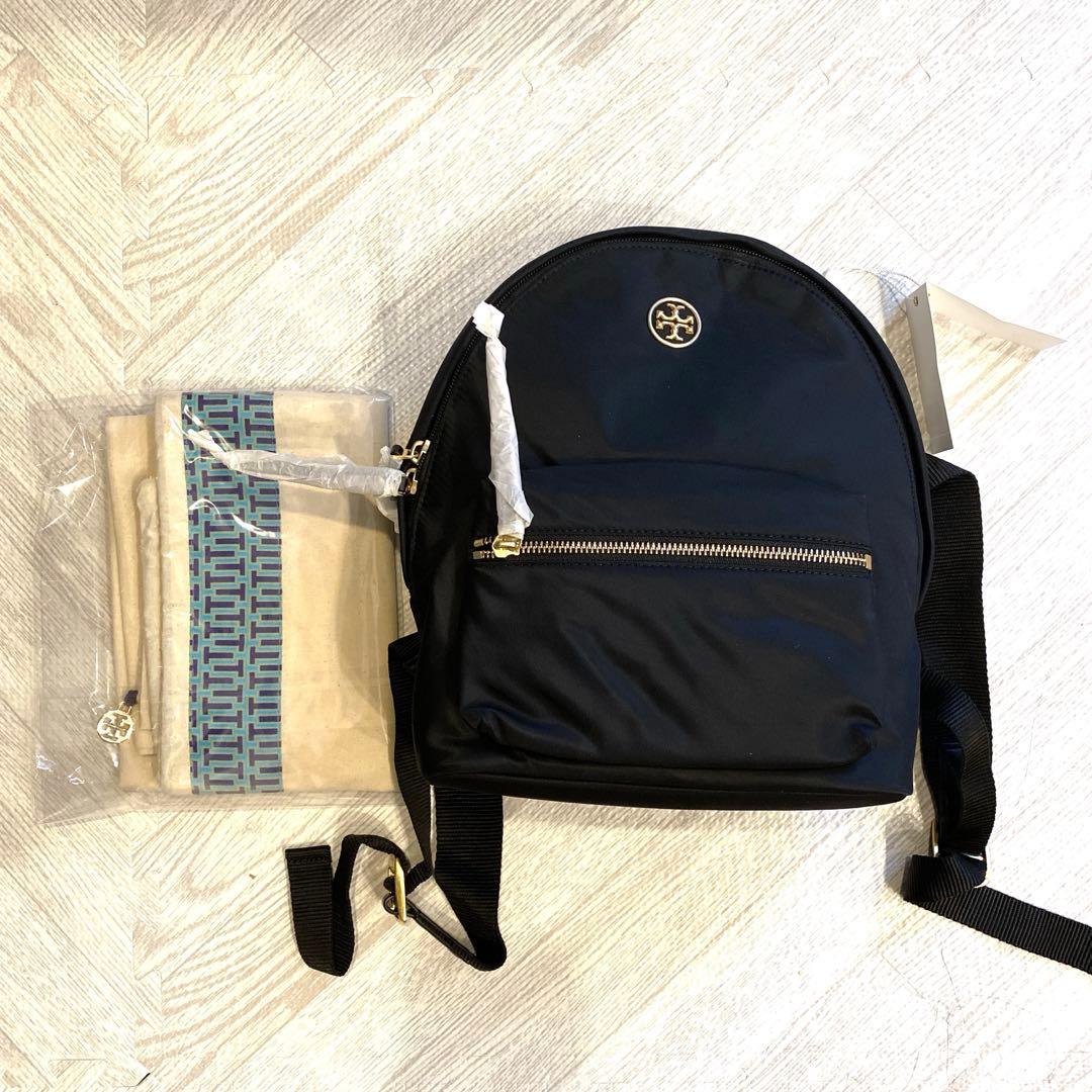 Tory Burch トリーバーチ リュック ティルダ 黒✖️ゴールド(布袋付き)