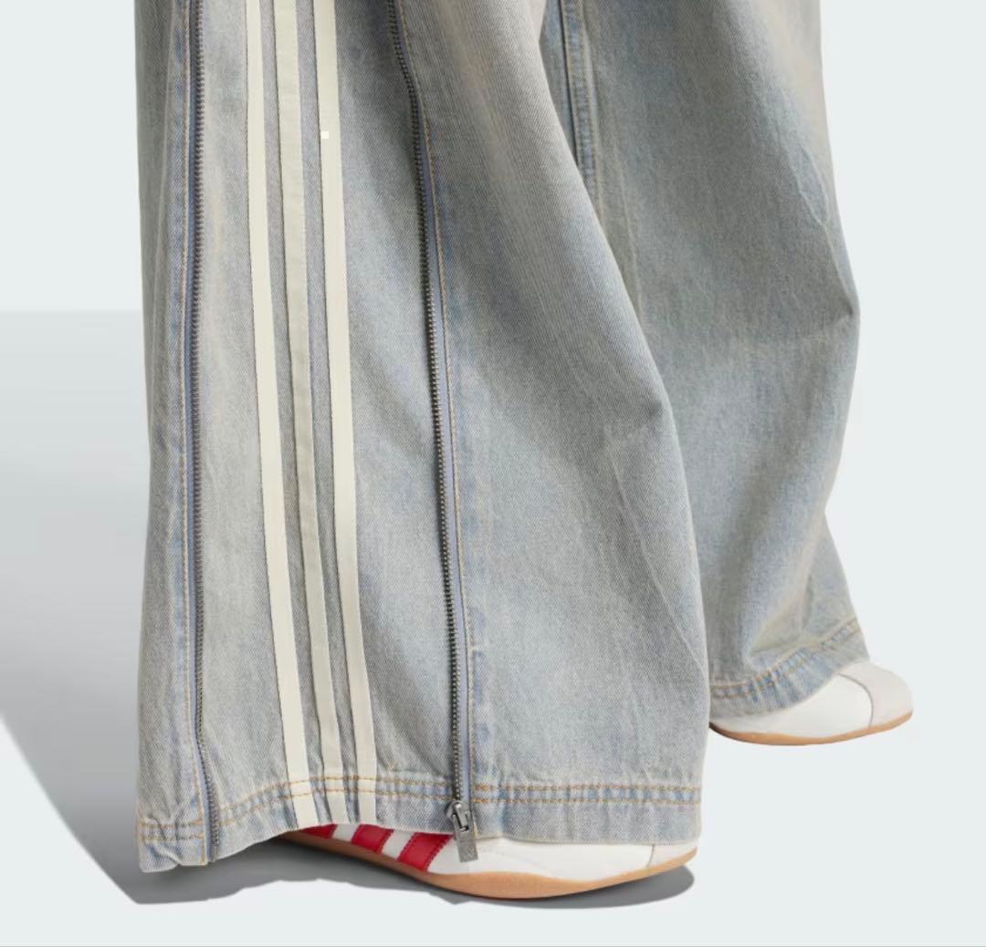【新品】アディダス　デニムジップパンツ24インチJX9210