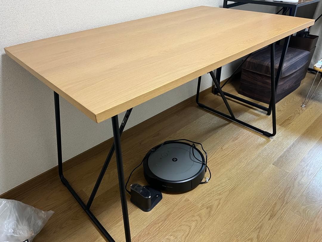 【無印】木製折りたたみテーブル 【幅120cm】