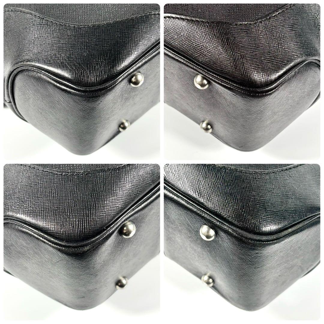 ✨美品✨ペッレモルビダトートバッグ 2Way キャピターノ レザー A4可 黒