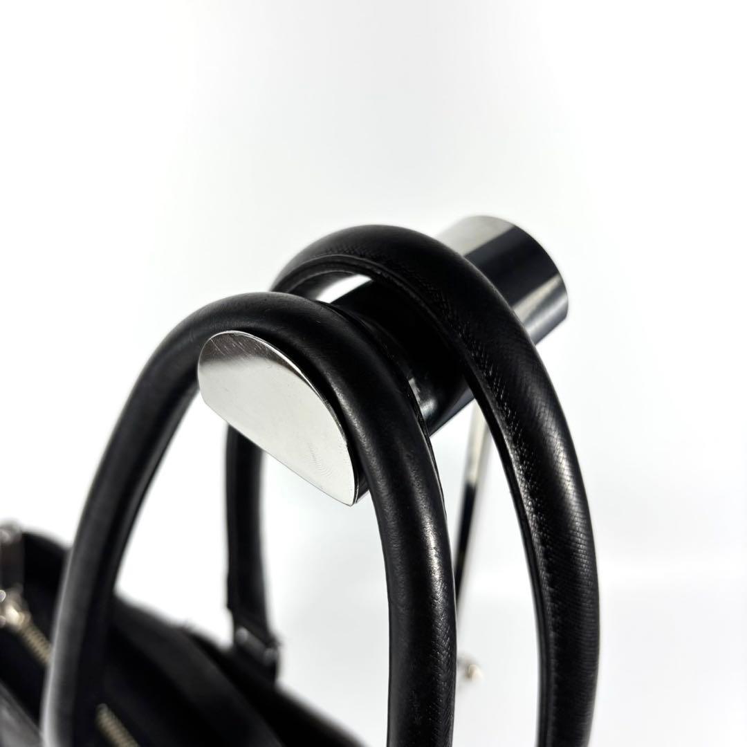 ✨美品✨ペッレモルビダトートバッグ 2Way キャピターノ レザー A4可 黒
