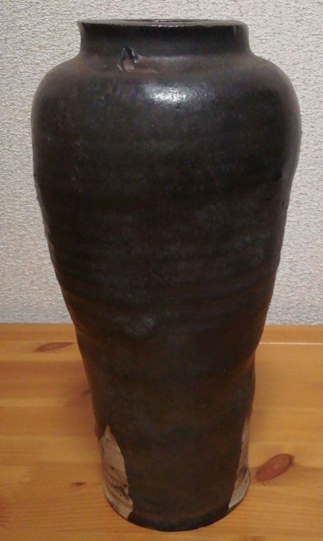 小西平内作　太閤窯　伊賀焼　花入　共箱　花瓶