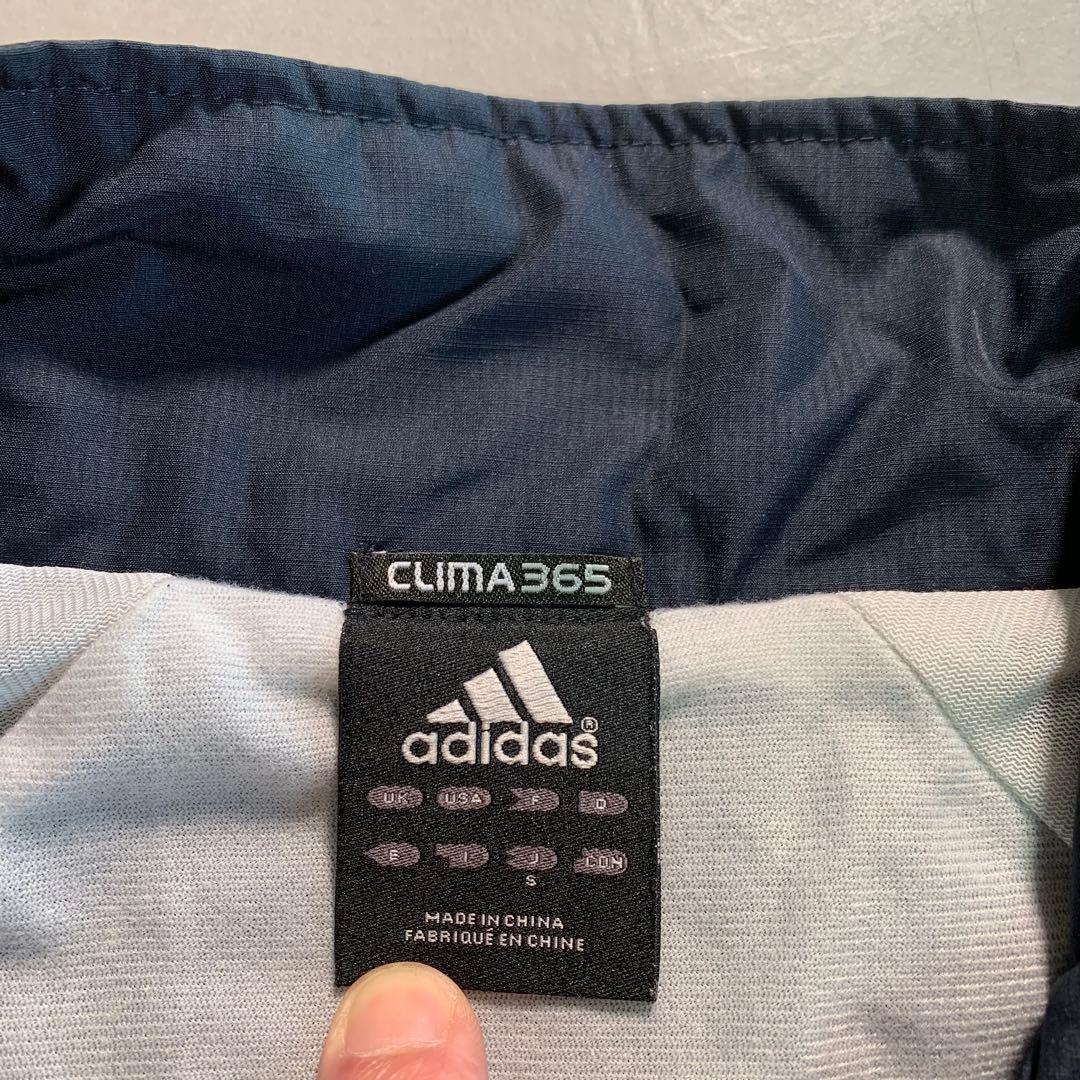 90's adidas ナイロンジャケット セットアップ S〜M ネイビー