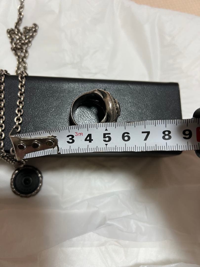 CRONUS ネックレス、指輪セット　オニキス