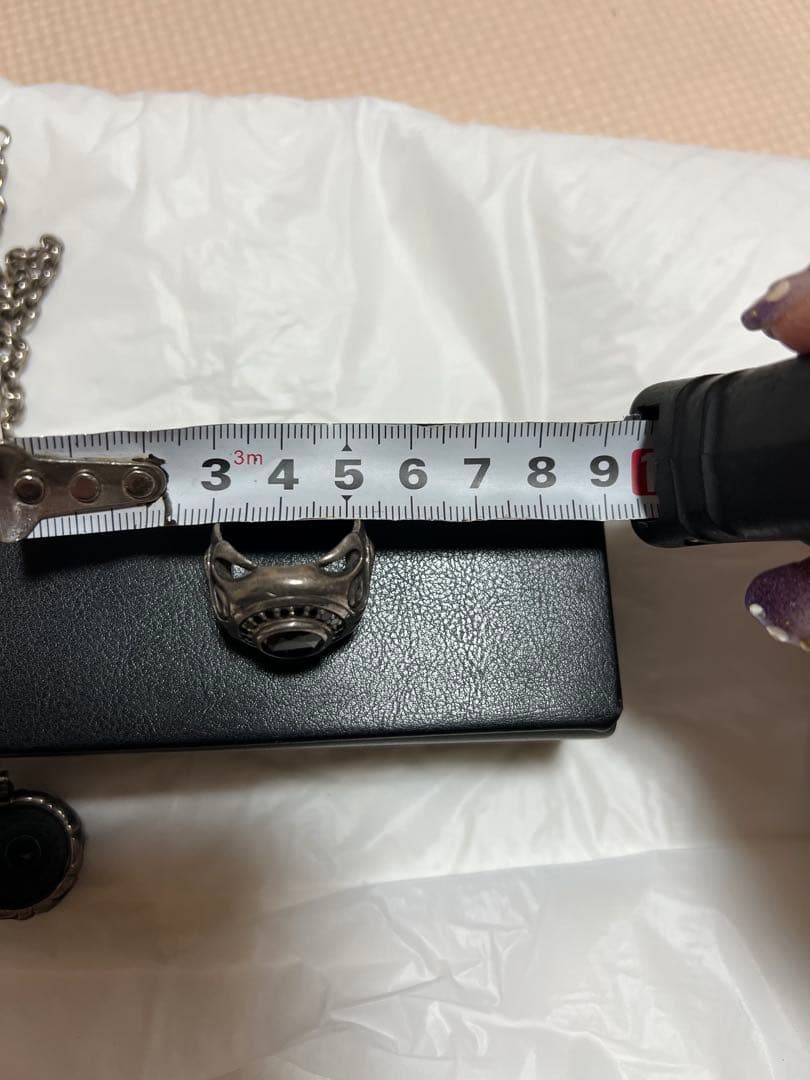 CRONUS ネックレス、指輪セット　オニキス