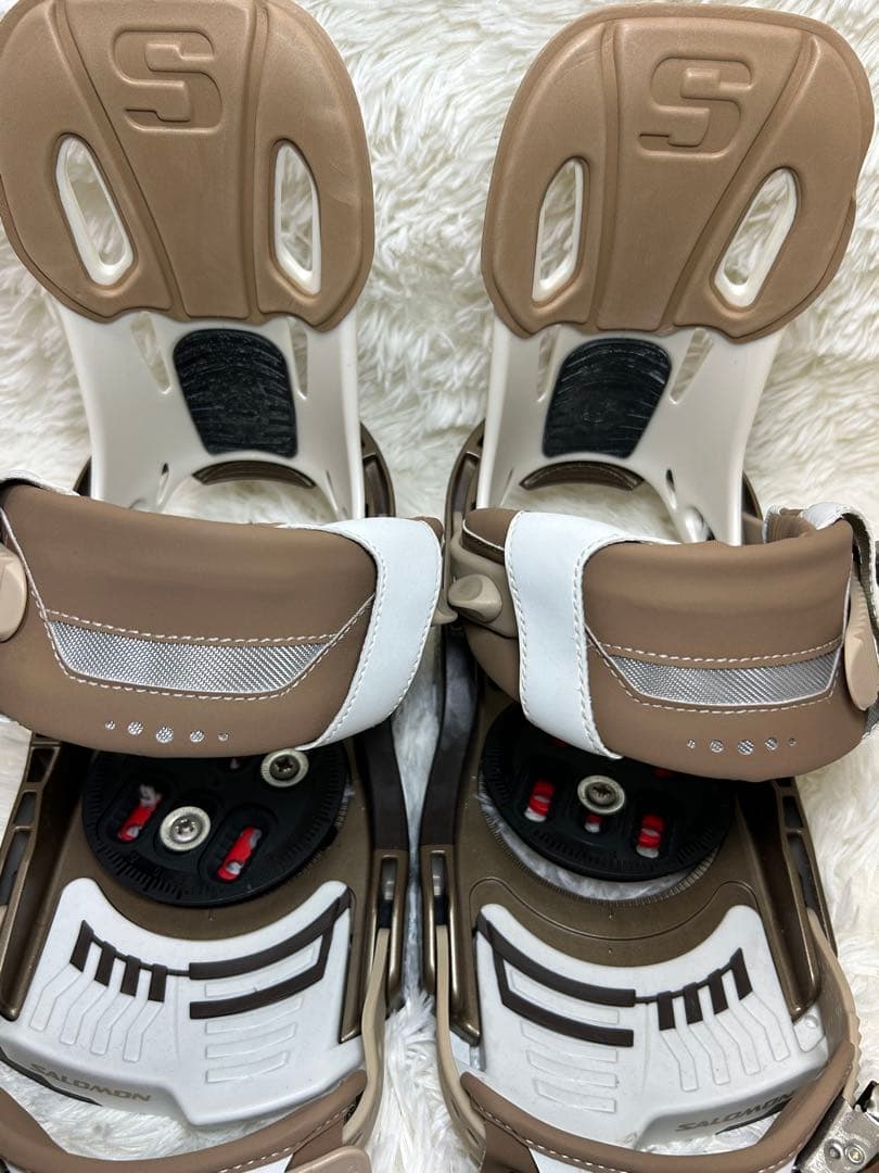 美品✨SALOMON スノーボードビンディング ブラウンsサイズ