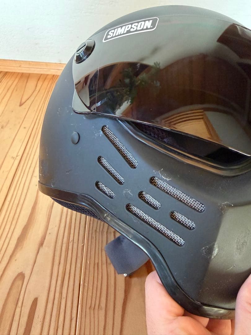 ＊説明文よく読んでさい　シンプソン　M10 サイズXXL つや消しブラック