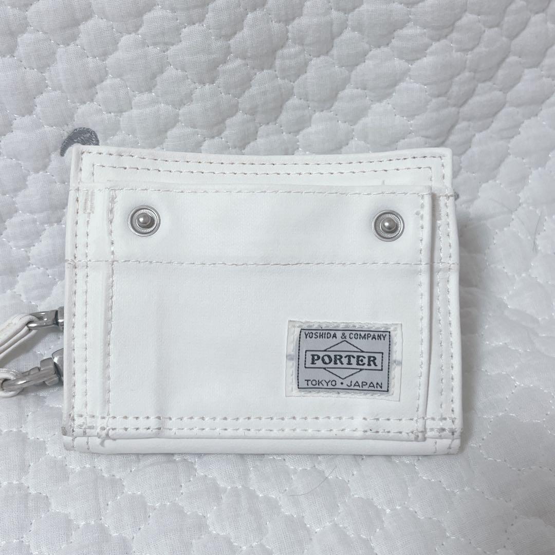 【極美品】ポーター フリースタイルウォレット 三つ折財布 キャメル ストラップ
