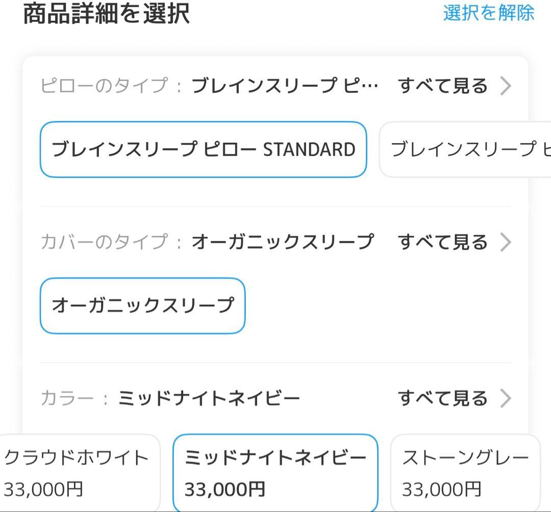 BRAIN SLEEP ブレインスリープ スタンダード　ピロー 枕カバー付き
