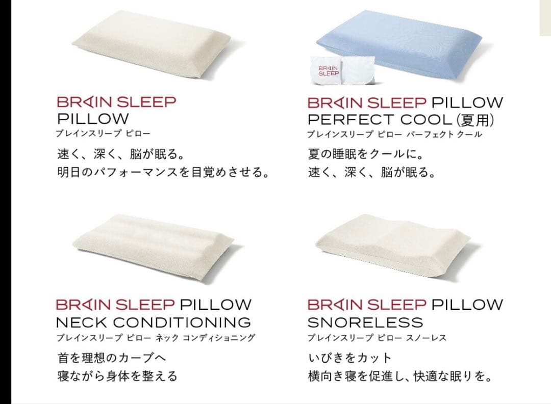 BRAIN SLEEP ブレインスリープ スタンダード　ピロー 枕カバー付き