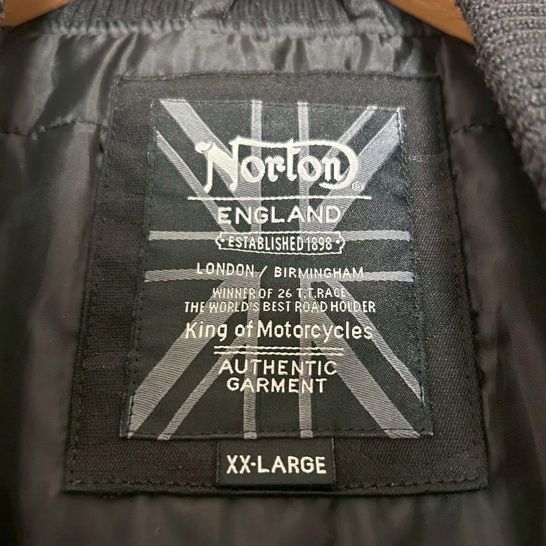 Norton ノートン MA-1 3L XXL ジャケット カモフラ バック刺繍