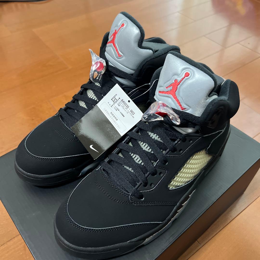 Nike Air Jordan 5 ブラック/グレー/レッド