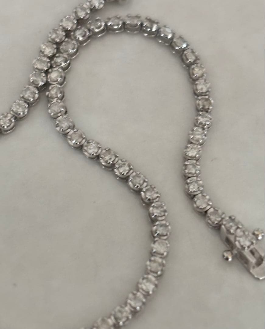 K18WGダイヤモンドブレスレット テニスブレスレット　0.95ct 16㎝