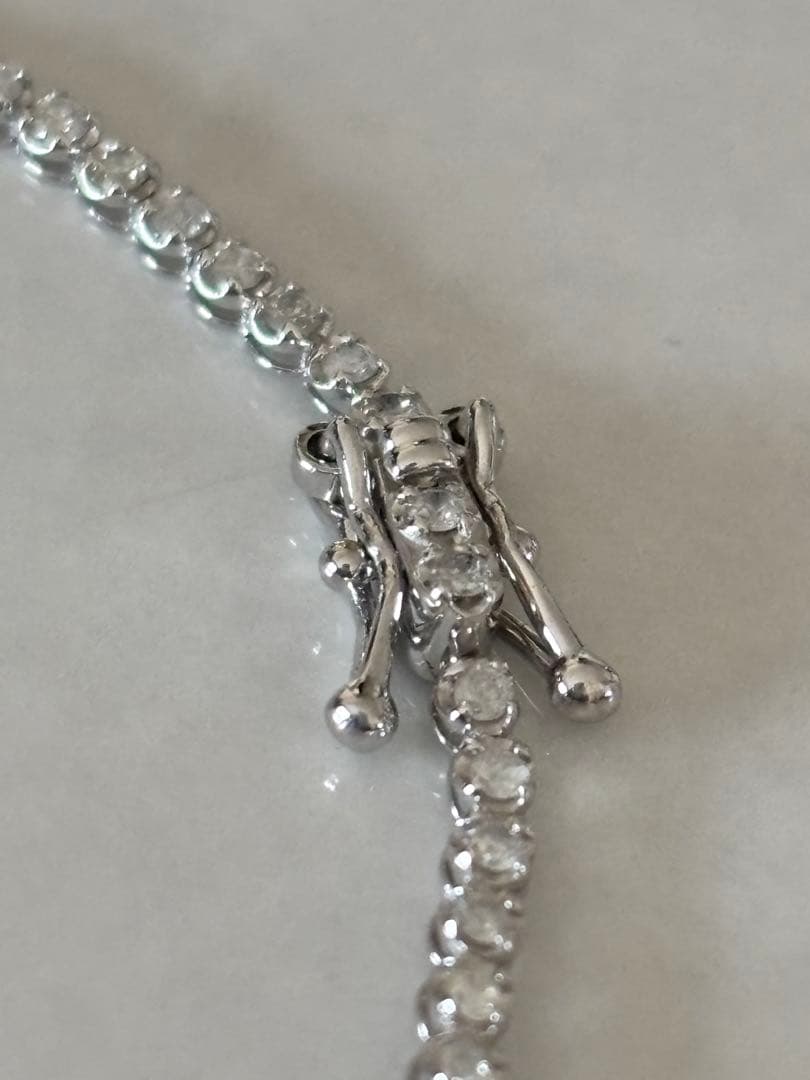 K18WGダイヤモンドブレスレット テニスブレスレット　0.95ct 16㎝