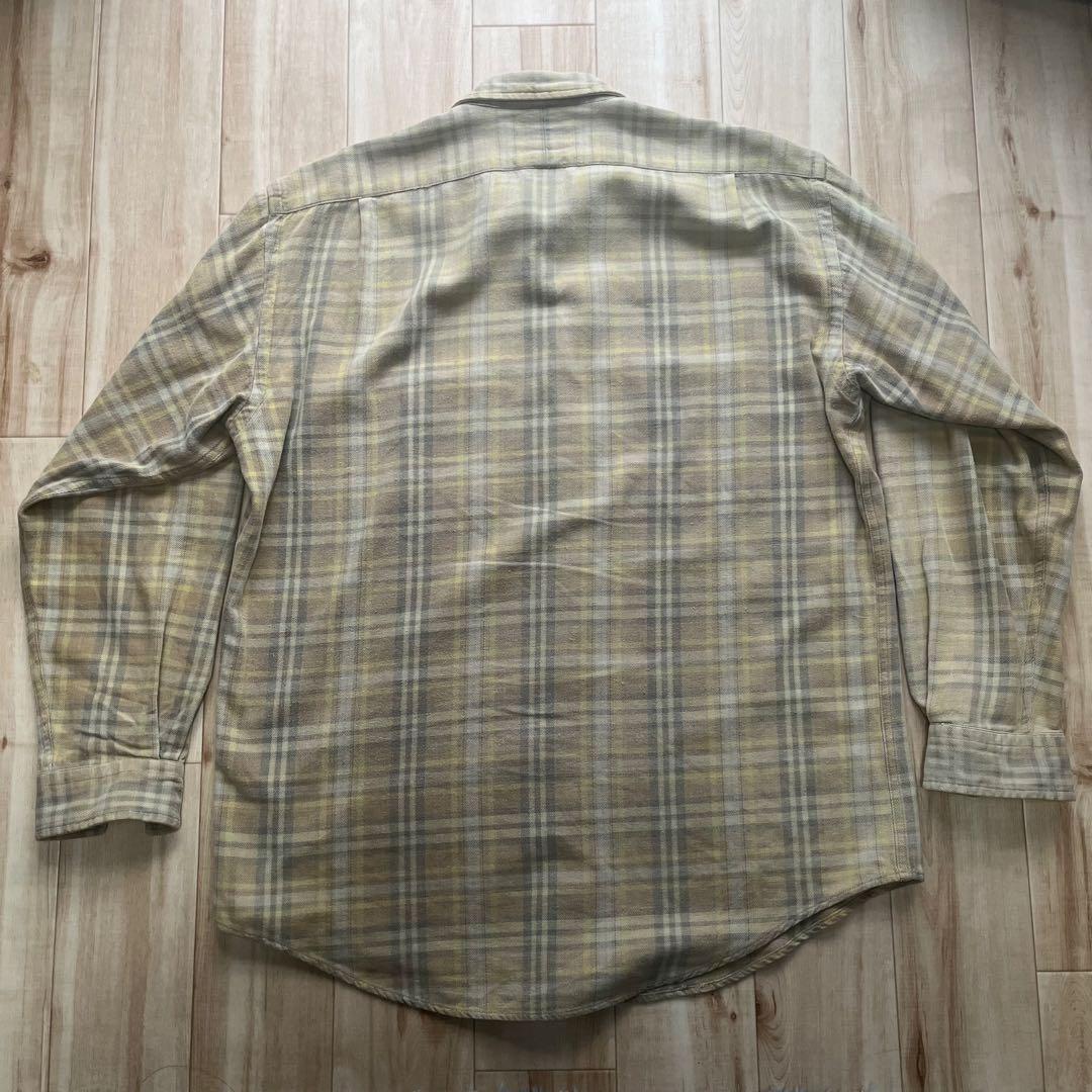 90s RRL ラルフローレン ネルシャツ 三つ星タグ