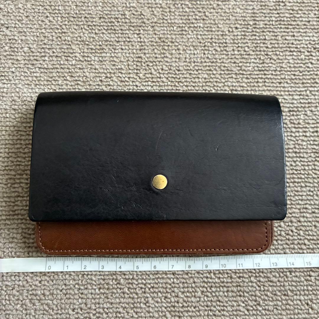 forme フォルメ ハンドウォレット レザー コンビ コンパクト 財布