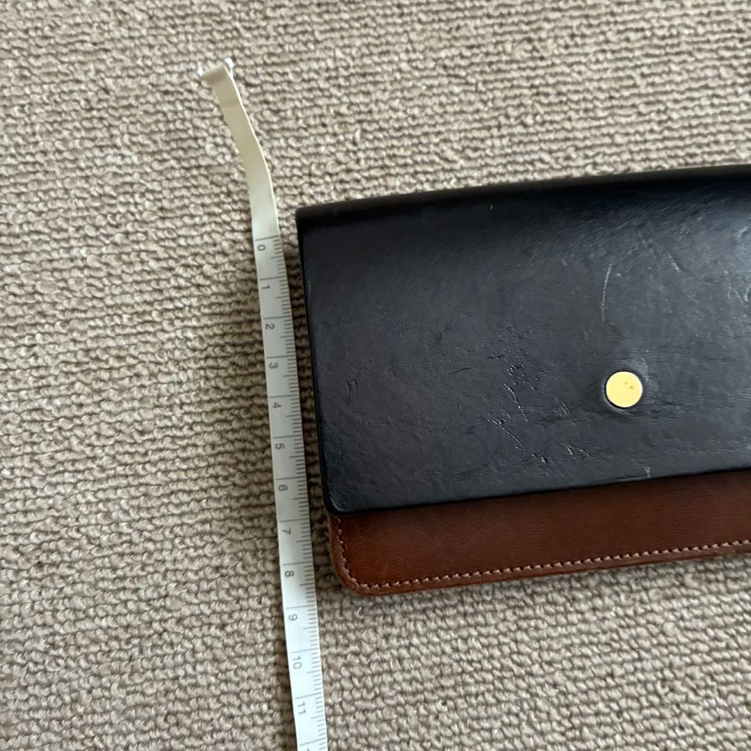forme フォルメ ハンドウォレット レザー コンビ コンパクト 財布