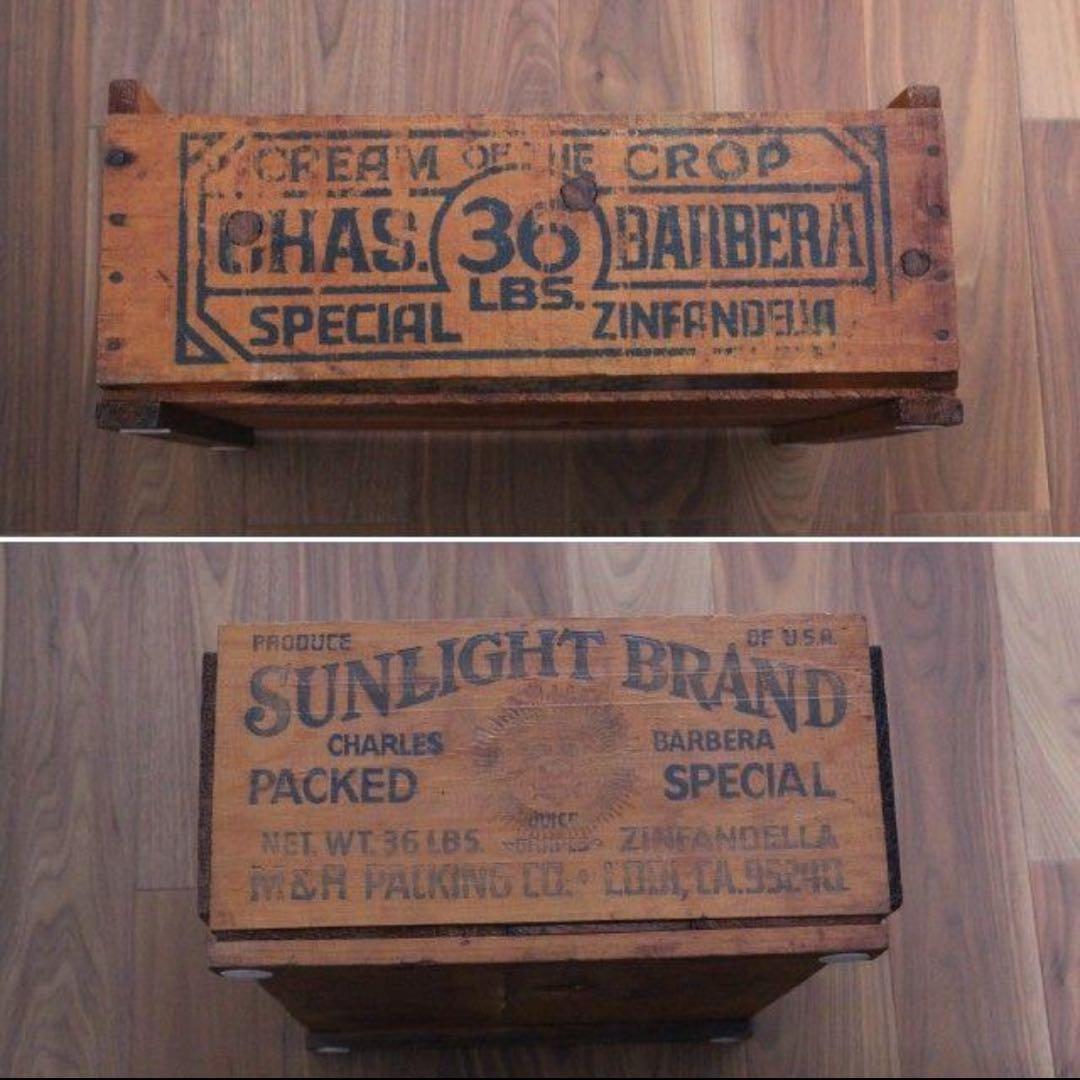 U.S.A ヴィンテージ 木箱 vintage wooden box