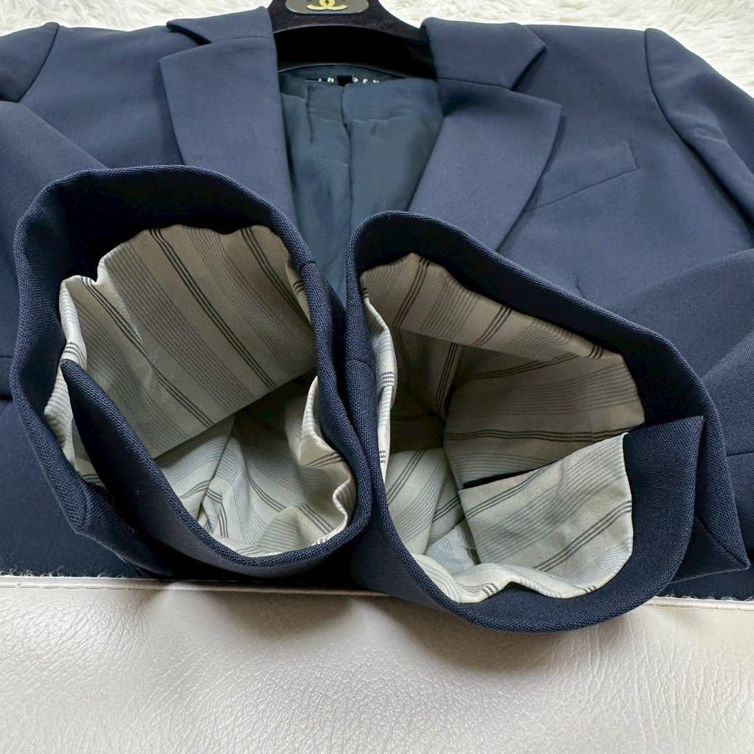 美品✨ セオリー パンツスーツ ネイビー Sサイズ 総裏 TAILOR
