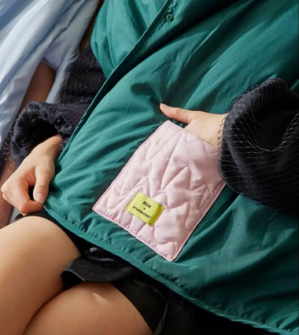 MSGM × STARBUCKS ライトブルー ブランケット　韓国限定