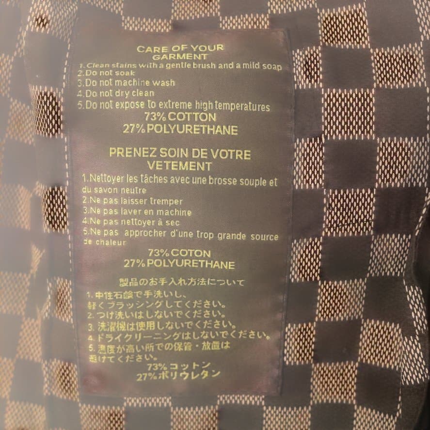 【訳あり】LOUIS VUITTON ルイヴィトン ダミエ コート 50 メンズ