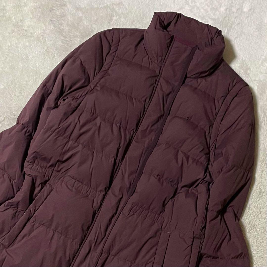 専用セオリー【高年式】ダウン90% 2WAYロング丈 ダウンコート ボルドー美品