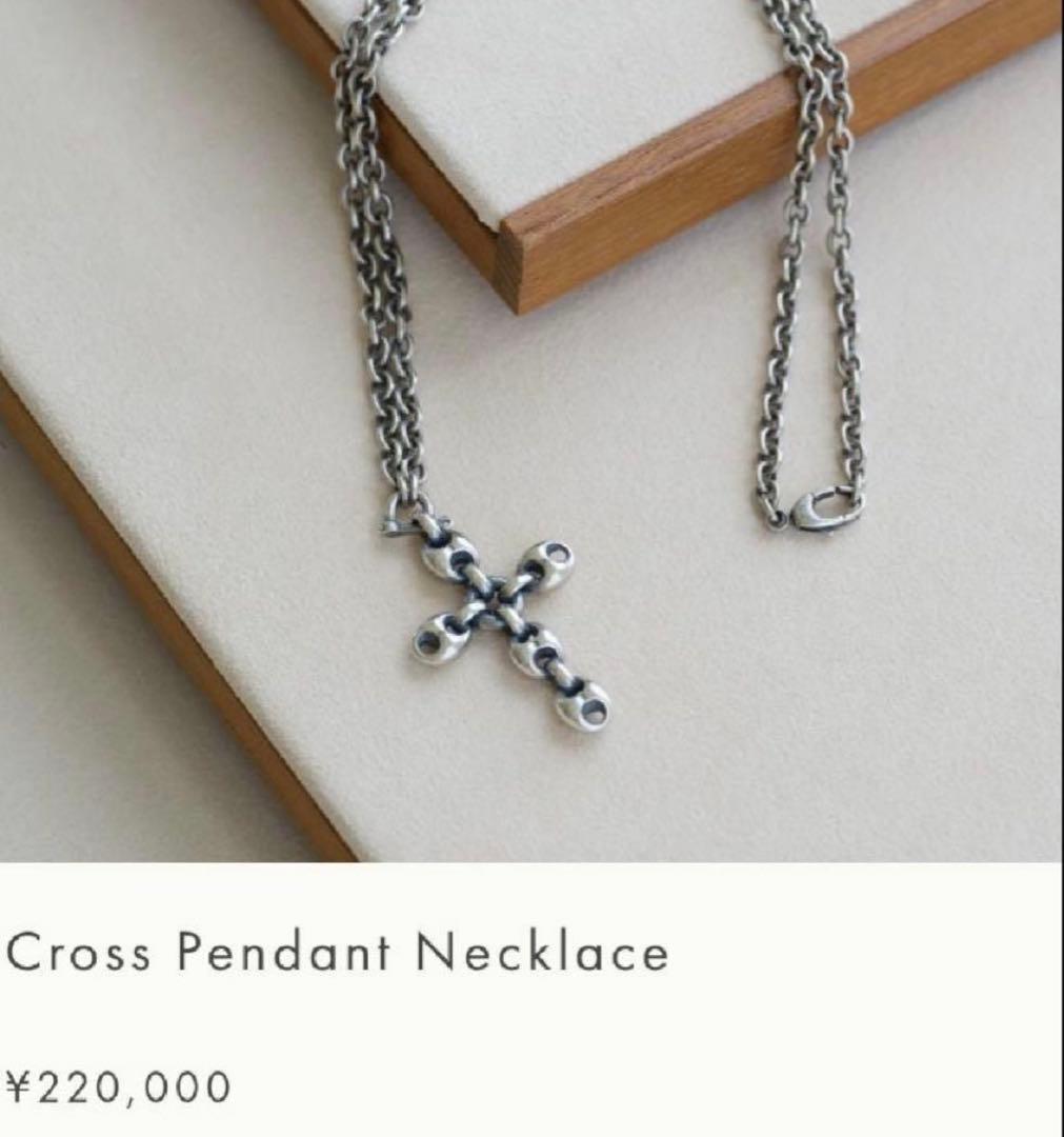 希少 グッチ マリーナ ラージ クロス チェーン ネックレス シルバー 925