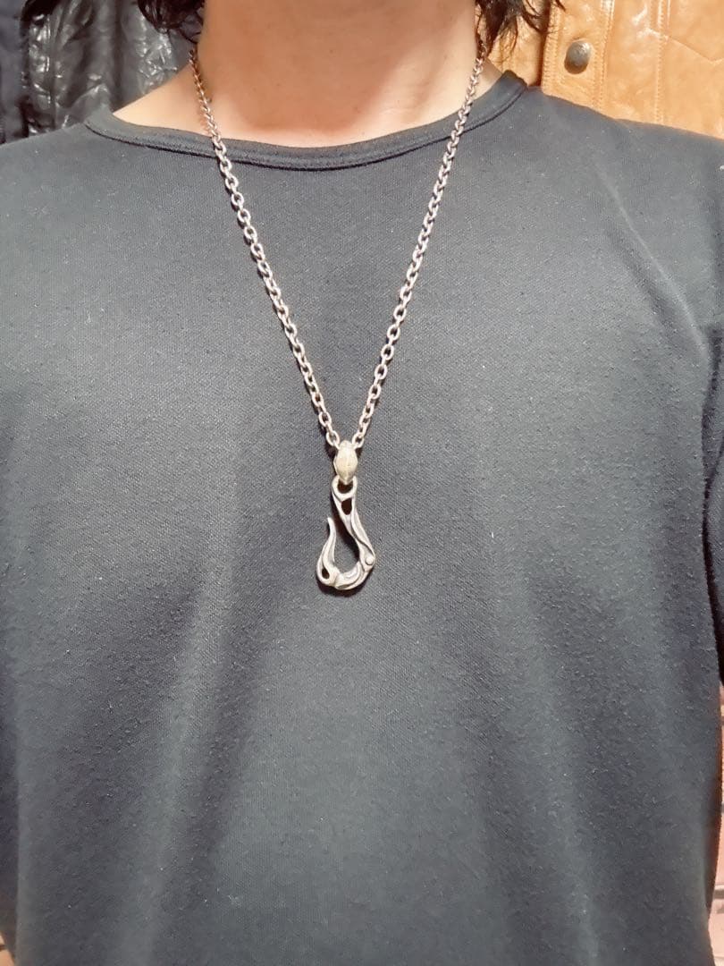 ペンダントトップ60センチチェーンセットSilver925 クロム カムホート系