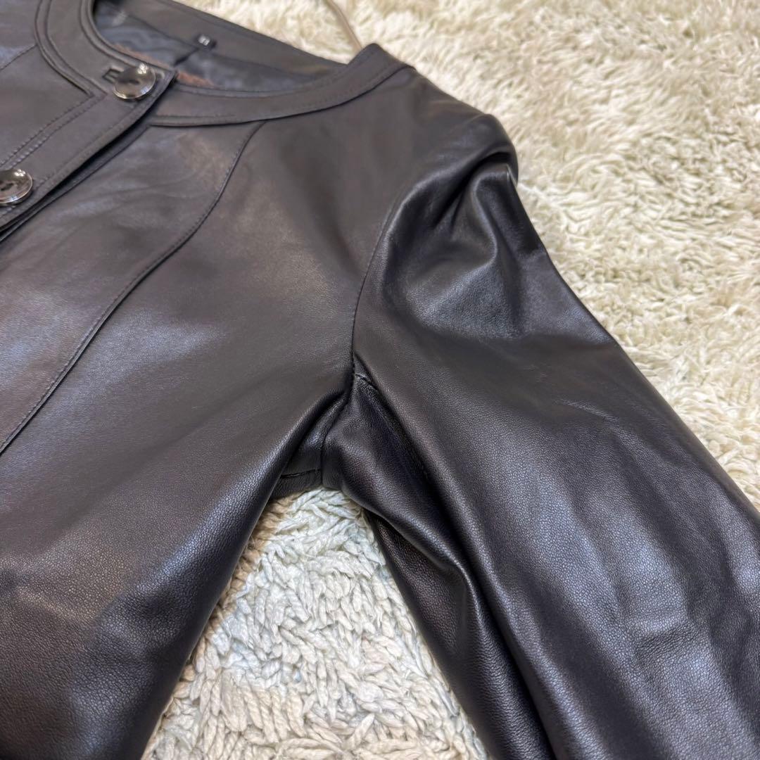 バルマン BALMAN レザージャケット ラムレザー 羊革 本革 Lサイズ