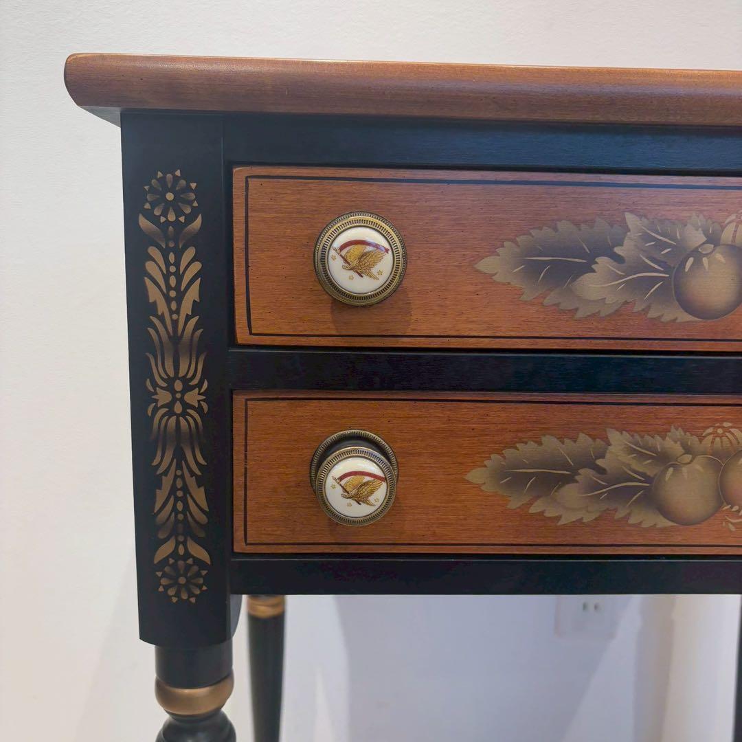 ヒッチコック　ブラックハーベスト　メープル　2段引き出し　コンソールテーブル