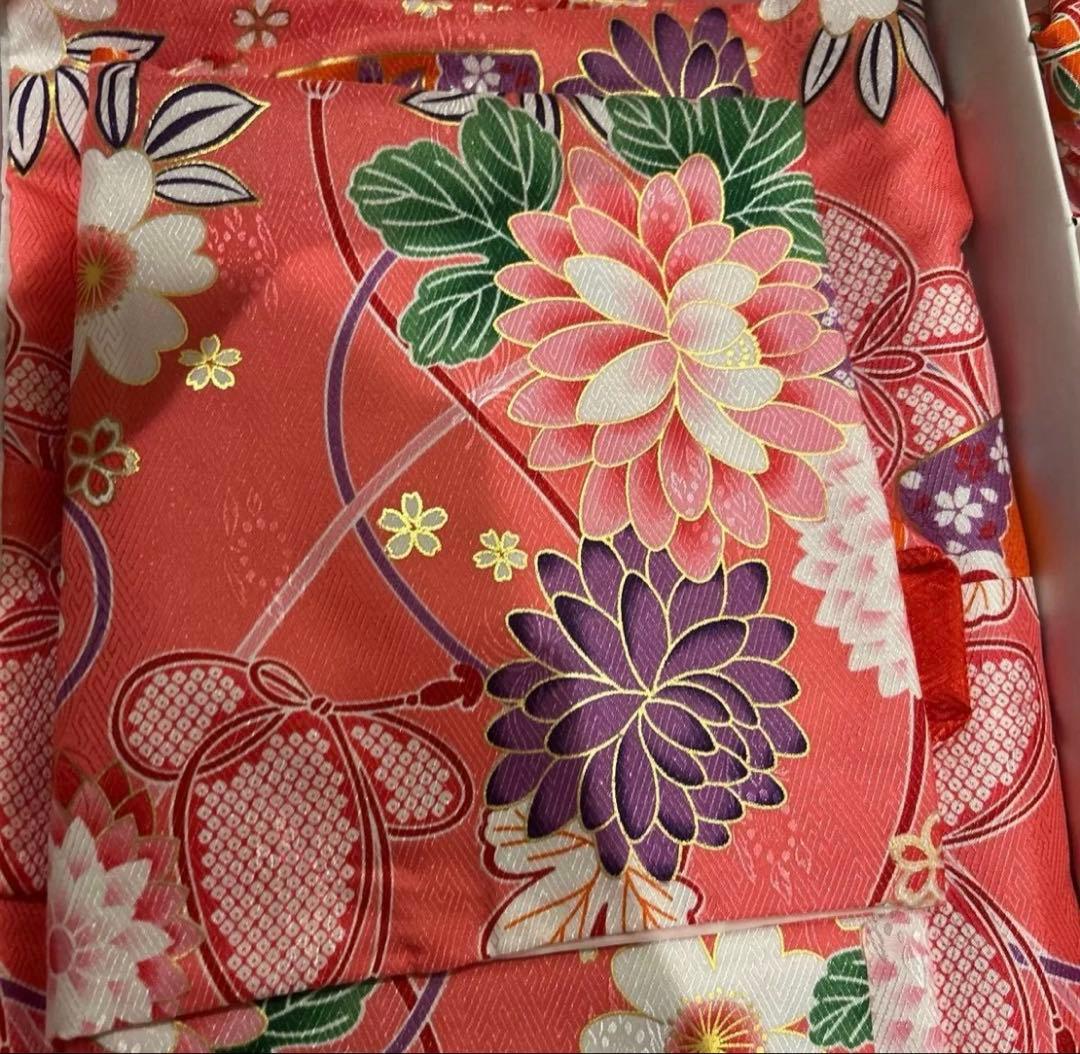 【未使用品】七五三 子供用 花柄 ピンク系 セット　３歳