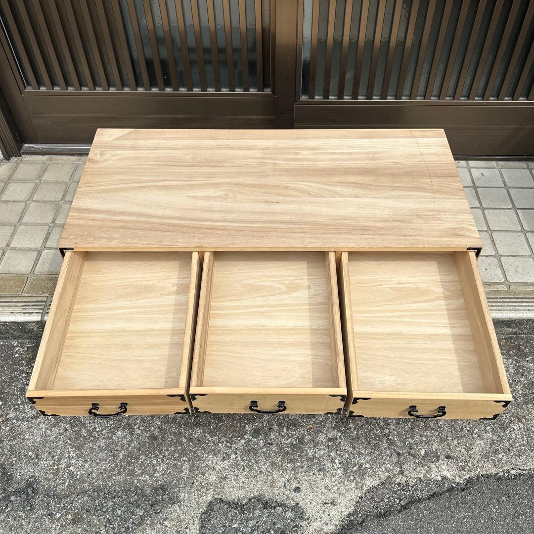 【レトロ】桐箪笥　天然木　③