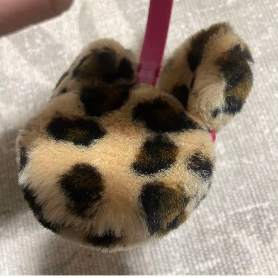 くー　ディズニーランド　ヒョウ柄耳あて・イヤーマフ