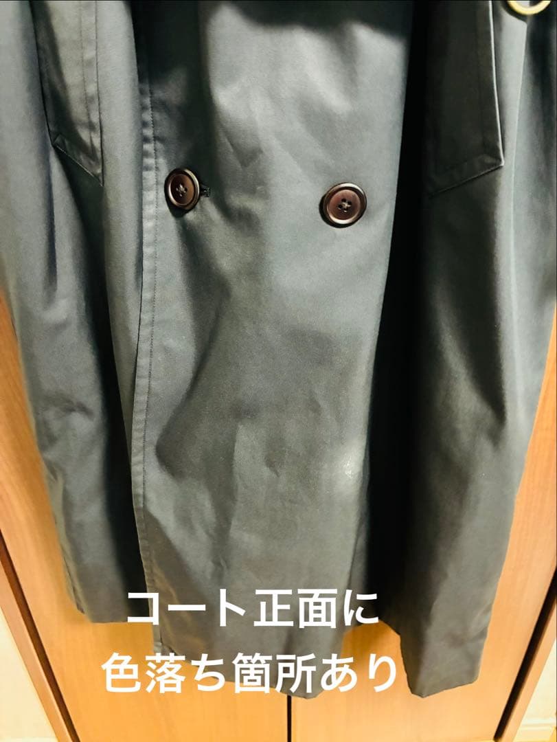 Burberrys メンズ　トレンチコート　ネイビー　ヴィンテージ　ライニング有