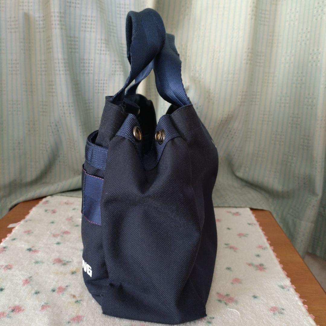 BRIEFING ネイビー ハンドバッグ