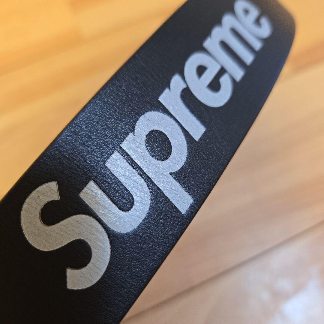 小物 Supreme Repeat Leather Belt BLACK S/M