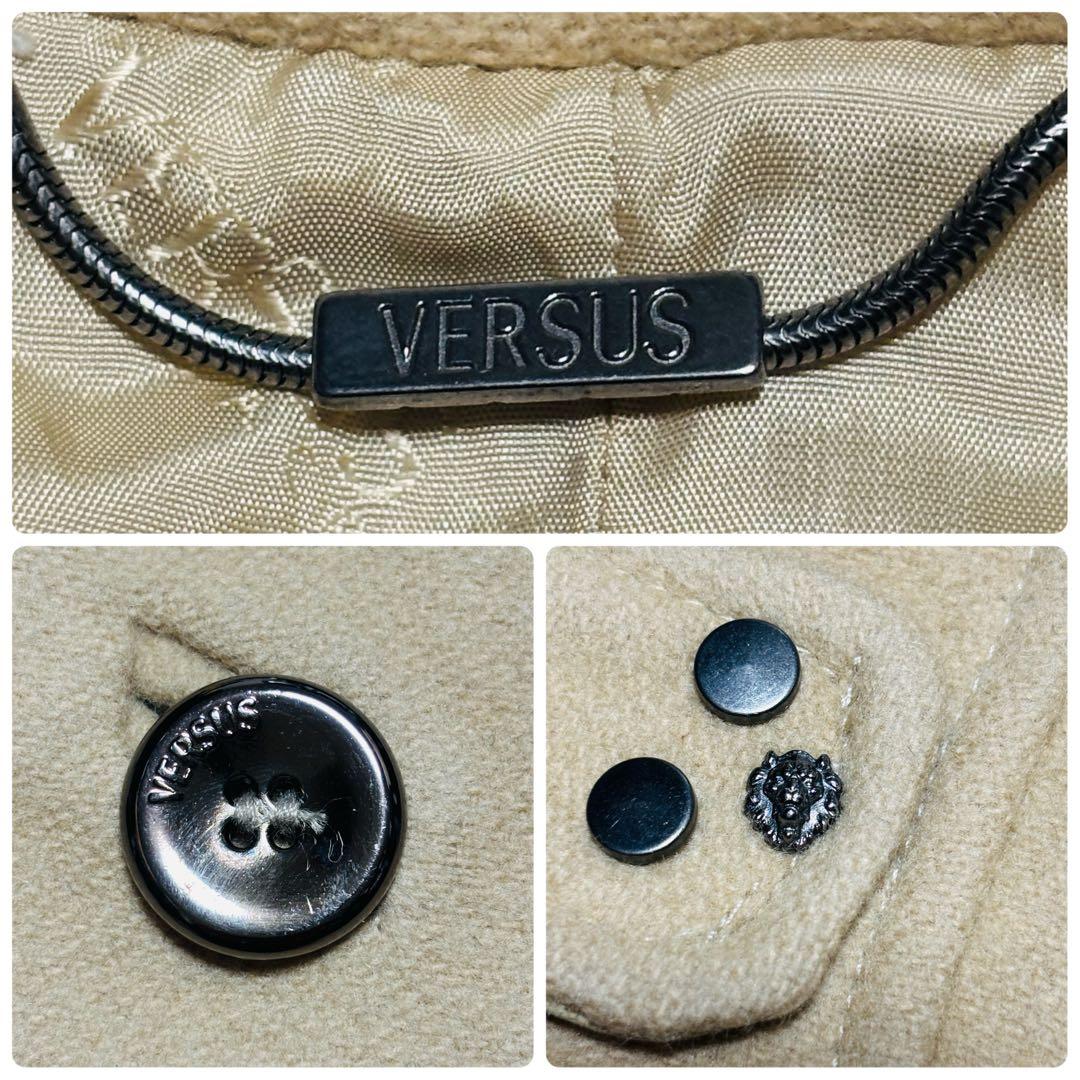 希少 ヴェルサス ヴェルサーチ フルレングス トレンチコート ウール イタリア製