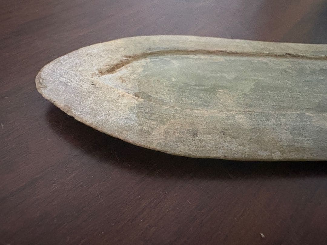 石？玉？の中国的置物　刀　中国美術　長さ21cm 125g