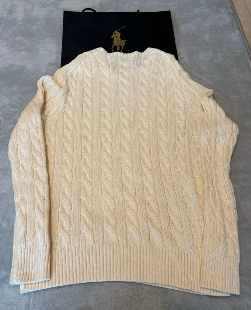 【美品】ラルフローレン ケーブルニット M