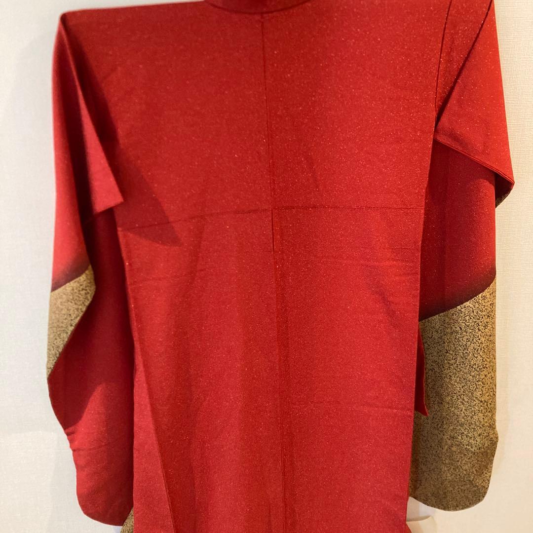 振袖　成人式　卒業式　 お呼ばれ お稽古　 赤にラメ