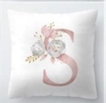 クッションカバー イニシャル アルファベット S