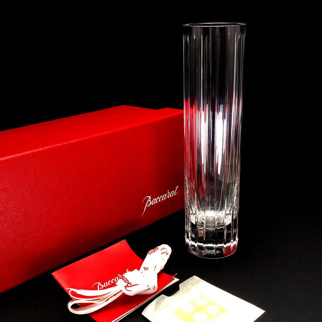 【美品・箱付き】バカラ／バカラ ハーモニー フラワーベース 花瓶／BC425