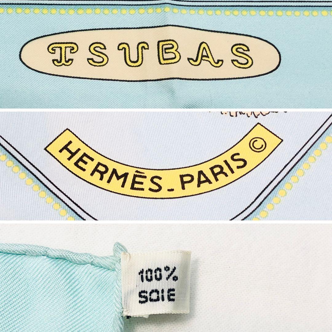 HERMES エルメス カレ90 鍔（つば） TSUBAS スカーフ タグあり