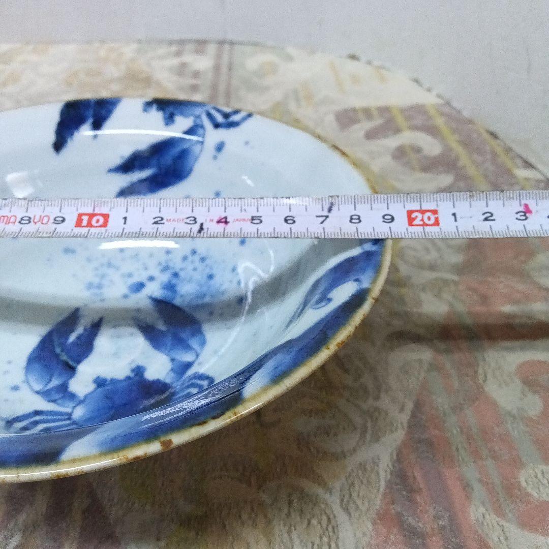 藍柿右衛門染付蟹鉢