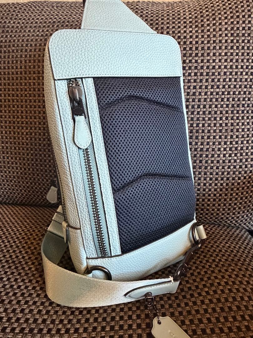 【超備品】COACH ゴッサム ショルダーバッグ アクアブルー